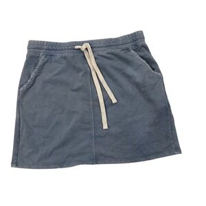 Thread and Supply Womens Sweatshirt Skirt Drawstring Waist Pockets Casual